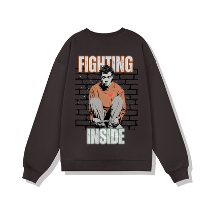 Fighting Inside/ Oversized Sweatshirt