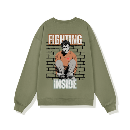 Fighting Inside/ Oversized Sweatshirt