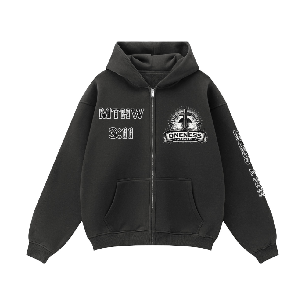 Holy Spirit/ Zip-up Oversized Hoodie