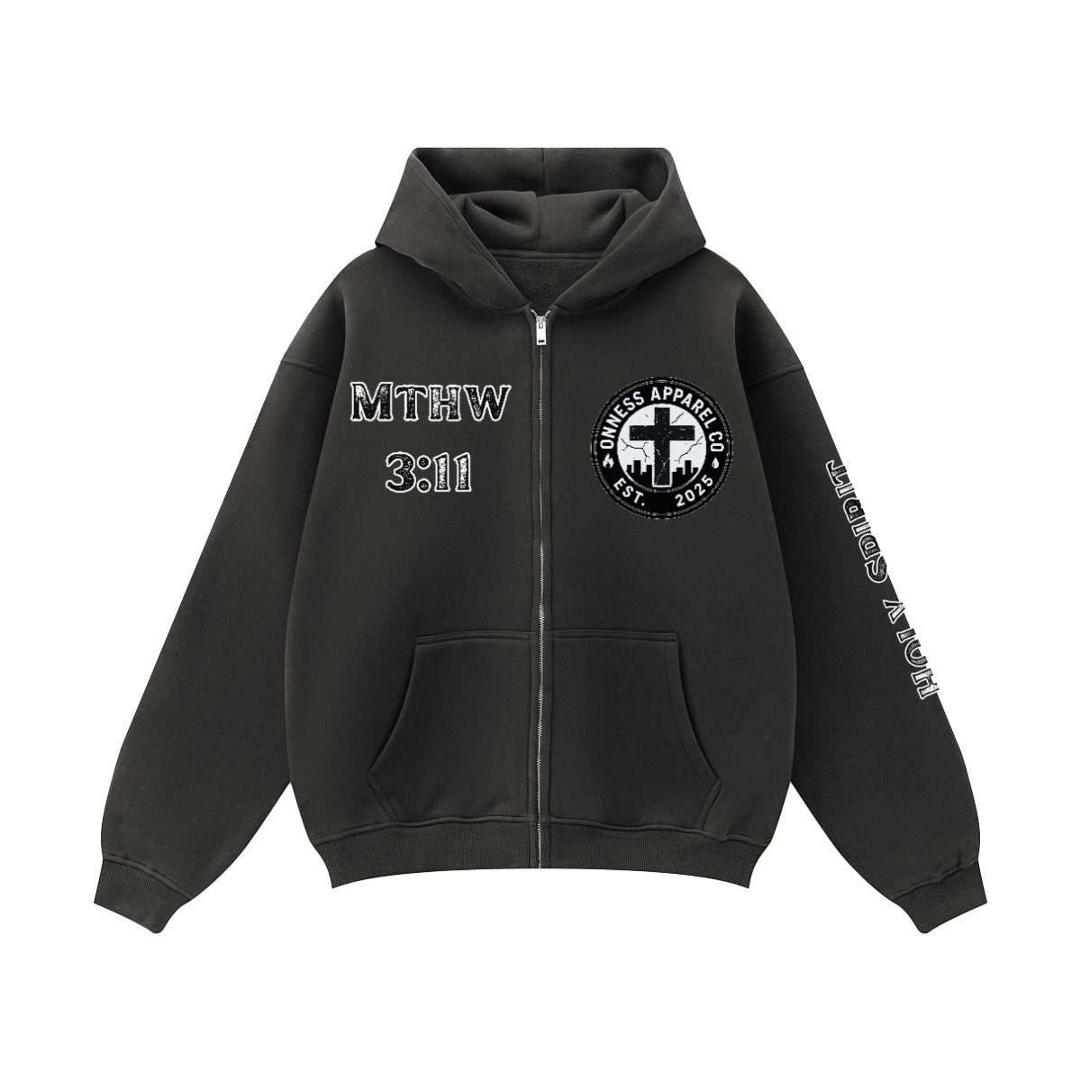 Holy Spirit/ Zip-up Oversized Hoodie