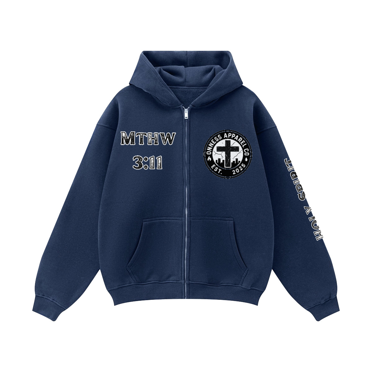 Holy Spirit/ Zip-up Oversized Hoodie