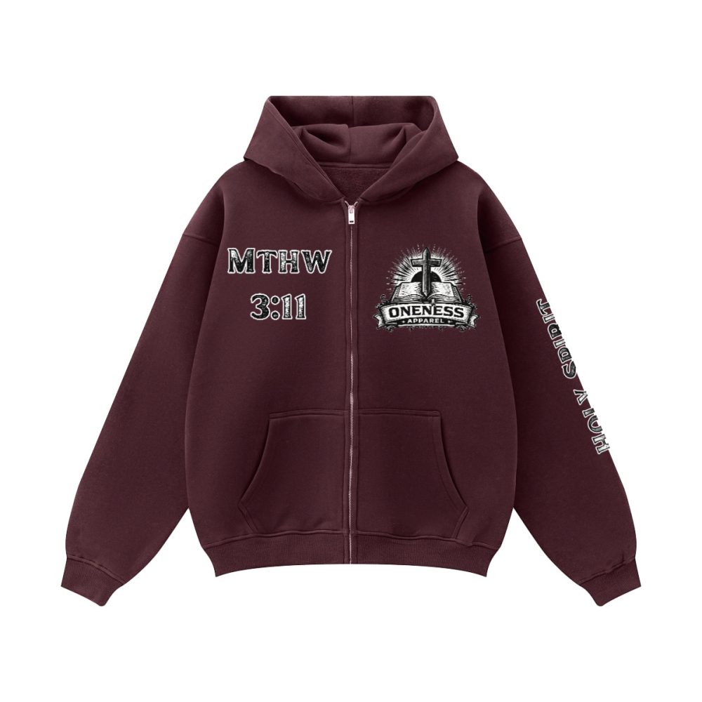 Holy Spirit/ Zip-up Oversized Hoodie