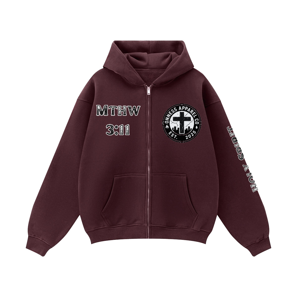 Holy Spirit/ Zip-up Oversized Hoodie