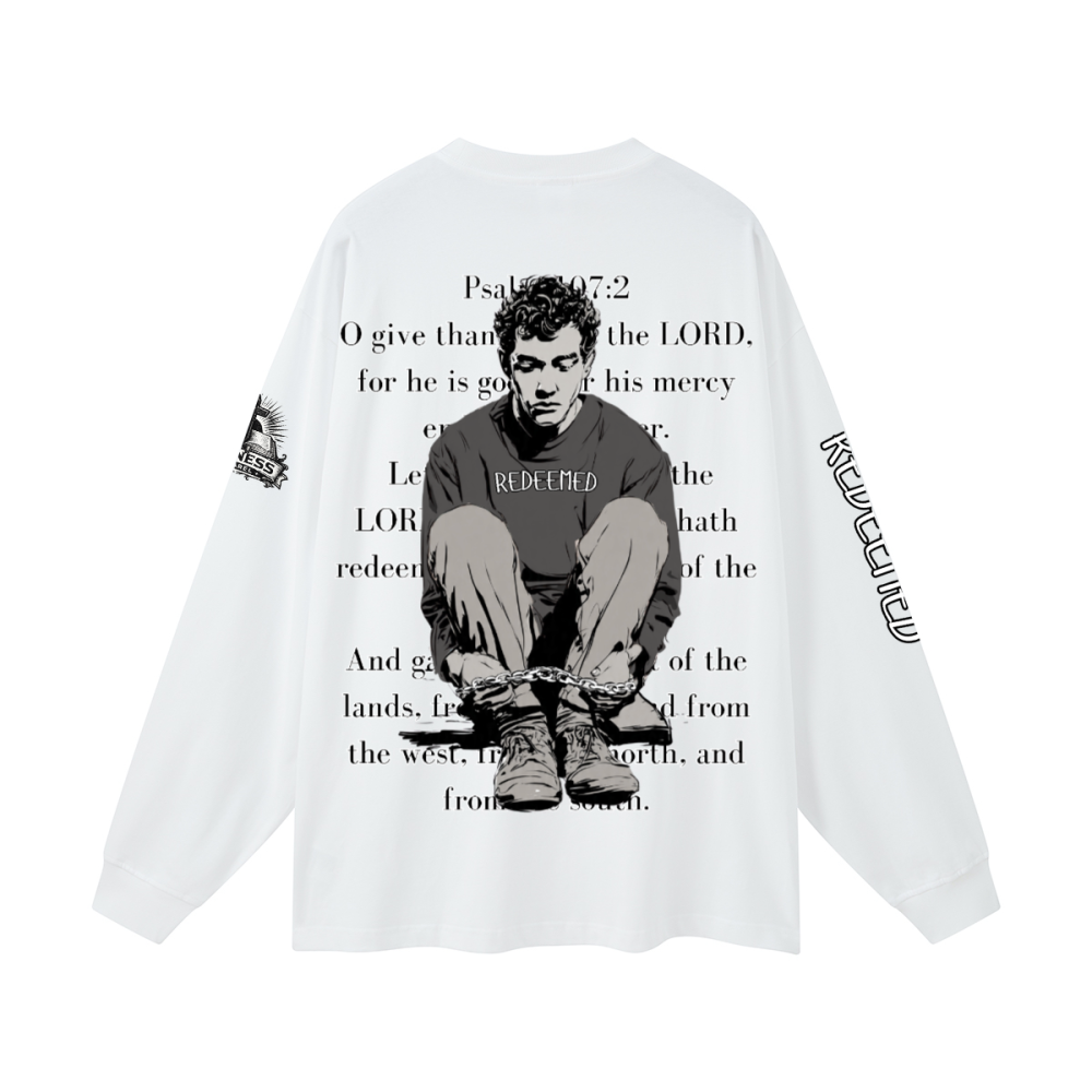 Redeemed longsleeve tee