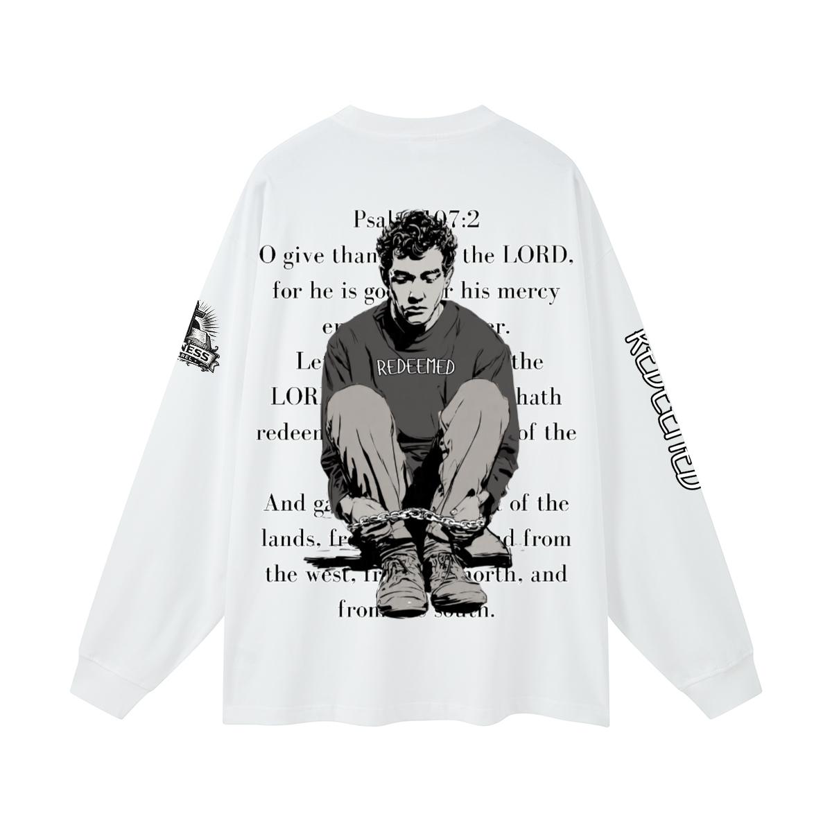 Redeemed longsleeve tee