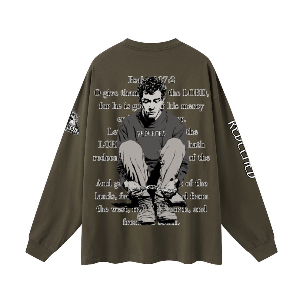 Redeemed longsleeve tee