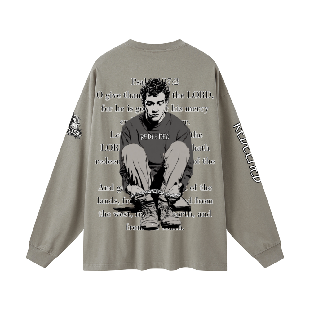 Redeemed longsleeve tee