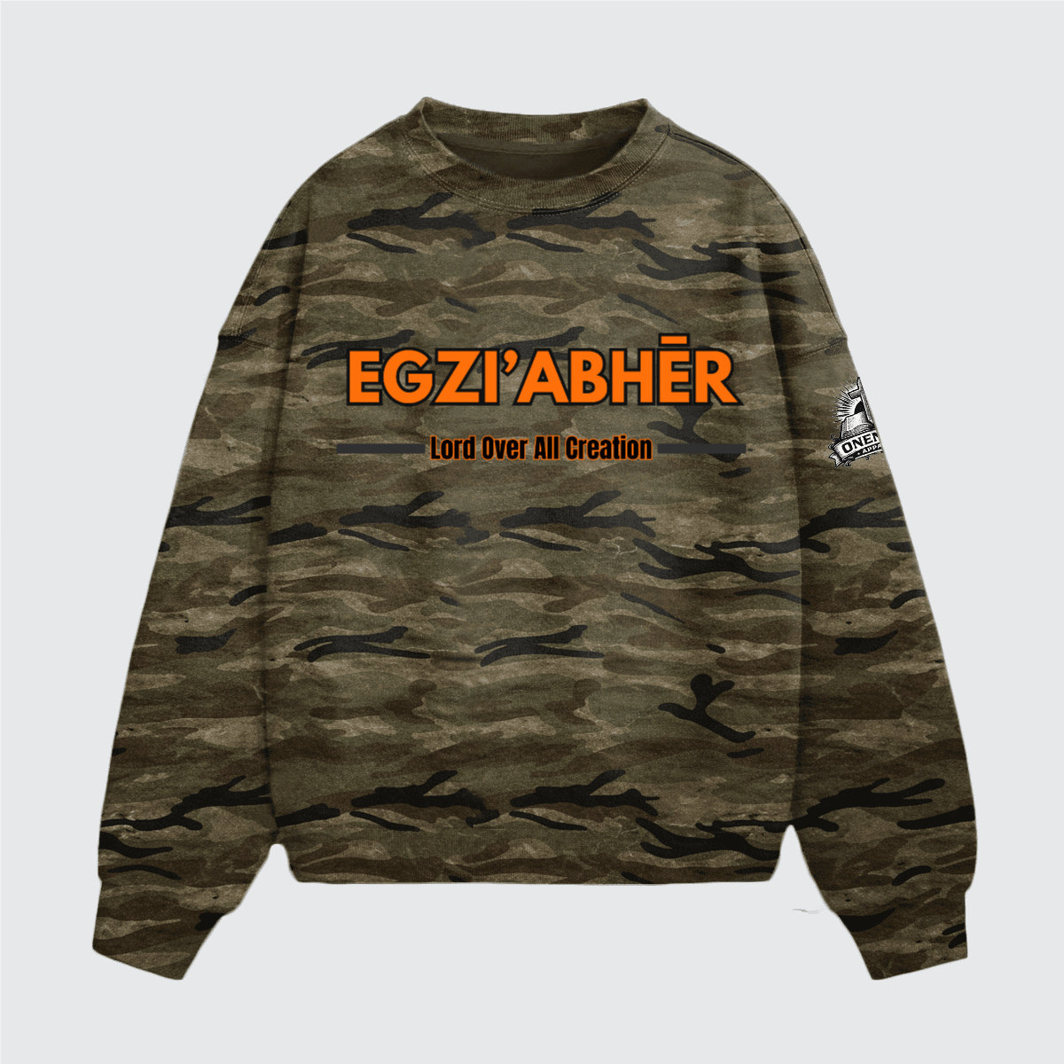 Egziabher camo sweatshirt