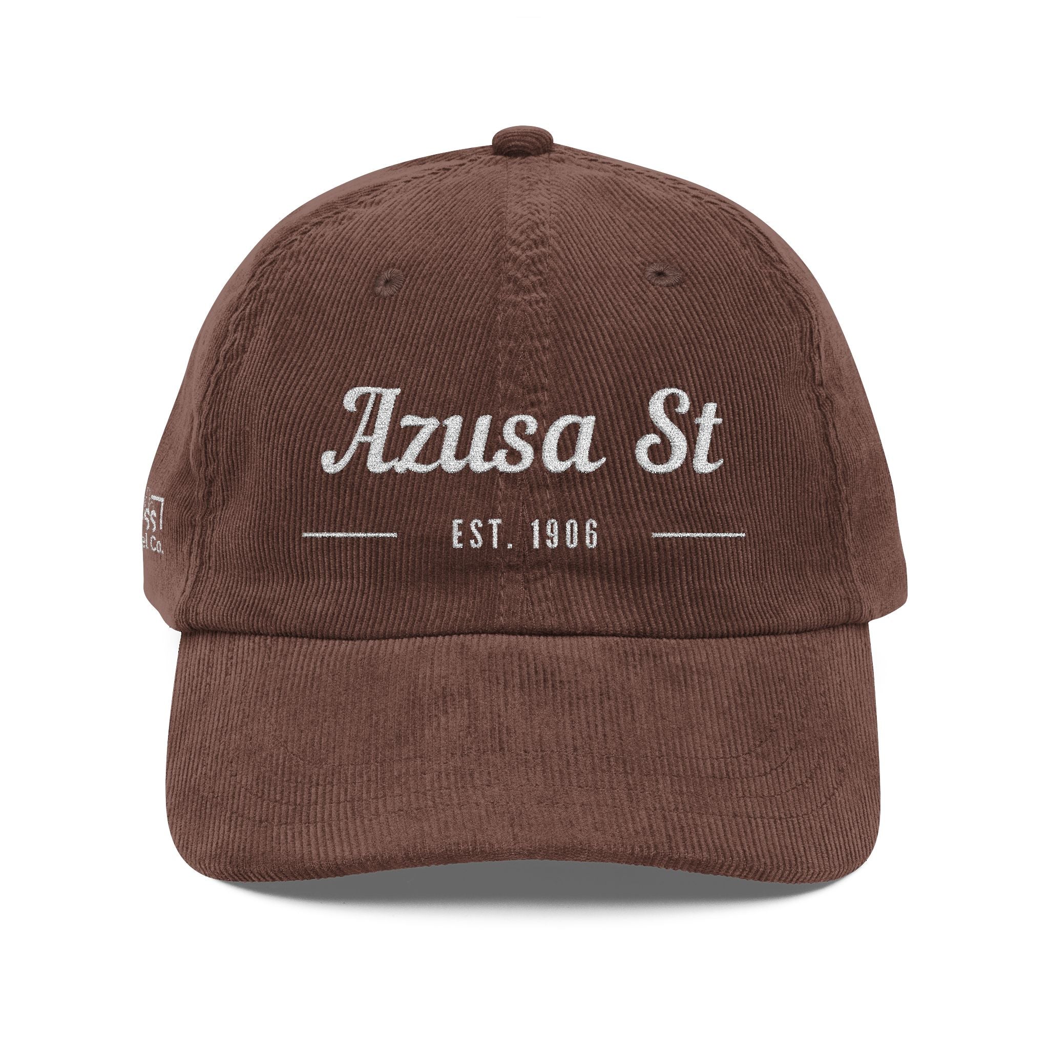 Azusa Street/ Vintage Embroidered Corduroy Hat