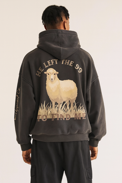 Luke 15:4/ Oversize Boxy Hoodie