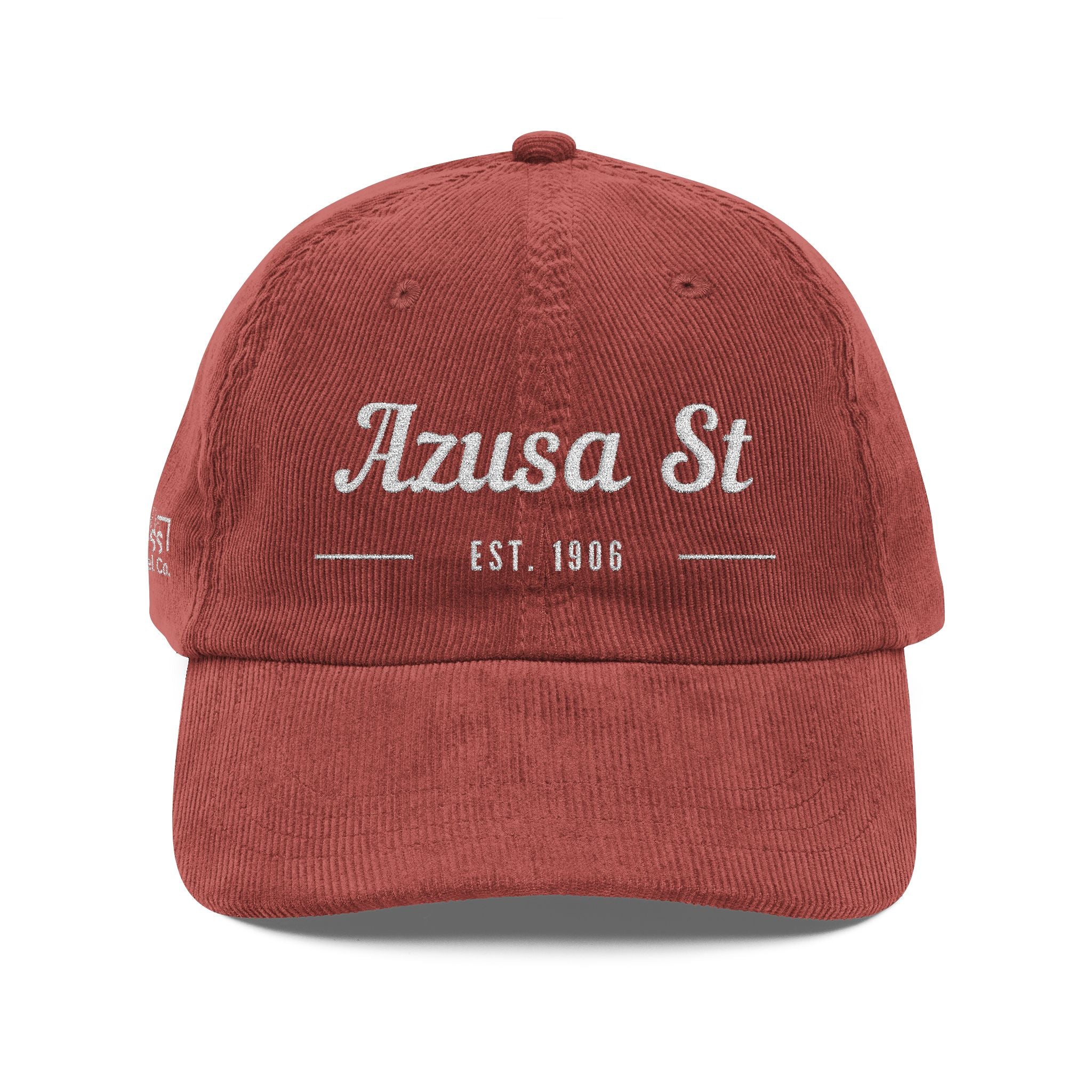 Azusa Street/ Vintage Embroidered Corduroy Hat