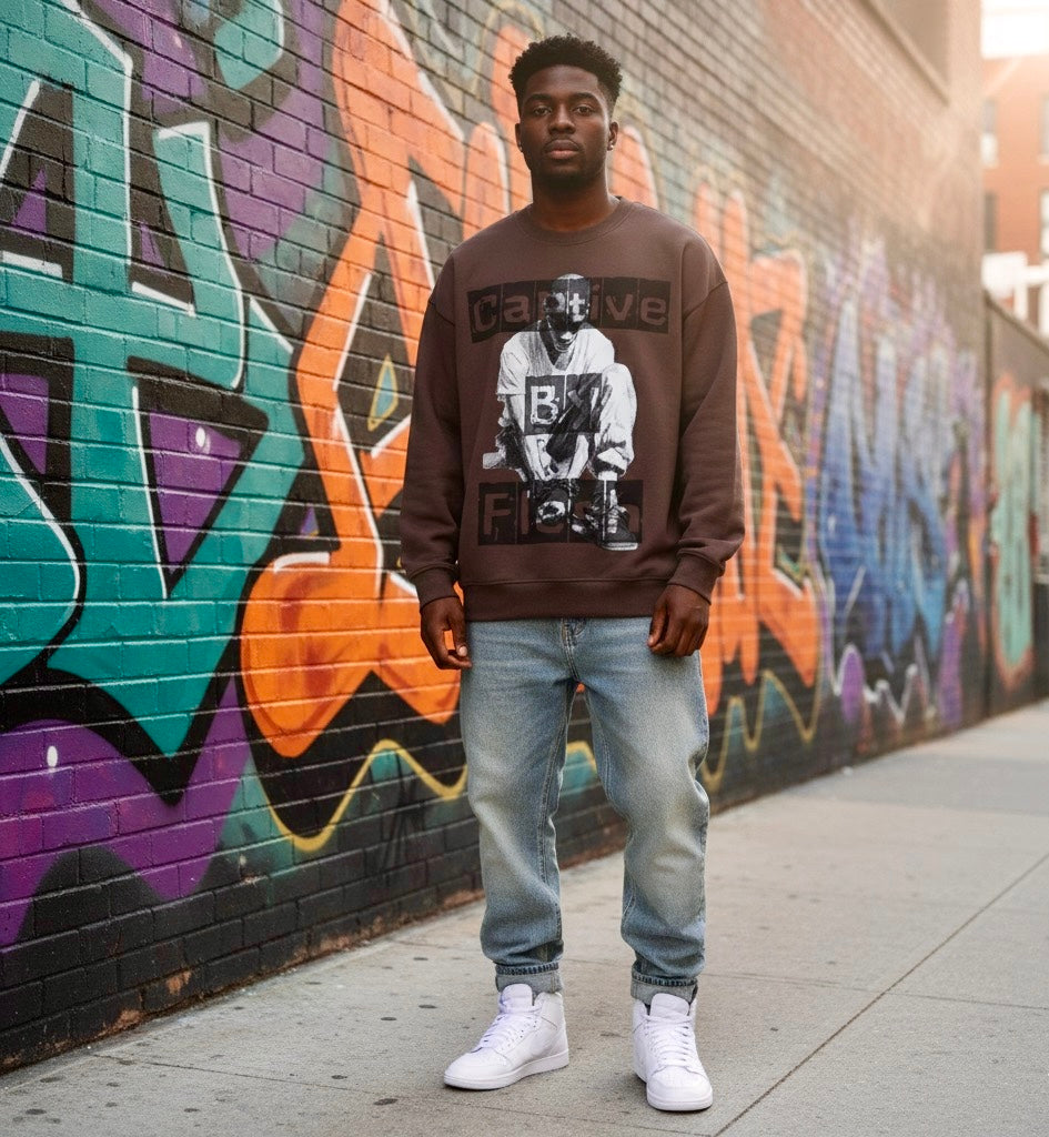 Captive By Flesh/ Over sized Sweatshirt