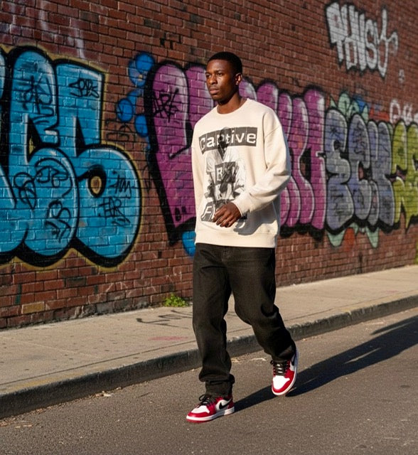 Captive By Flesh/ Over sized Sweatshirt