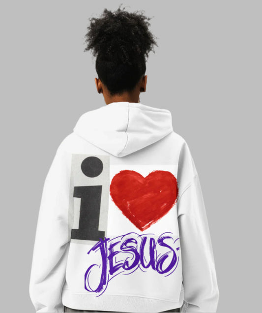 I Love Jesus/ Oversize Boxy Hoodie