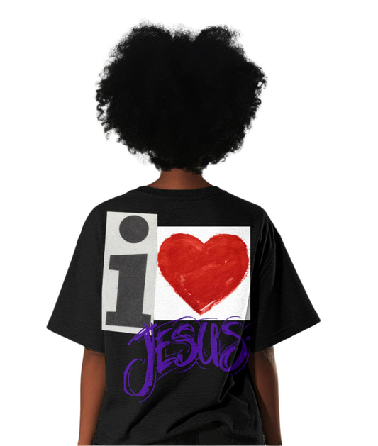 I Love Jesus/ Loose Boxy T-shirt
