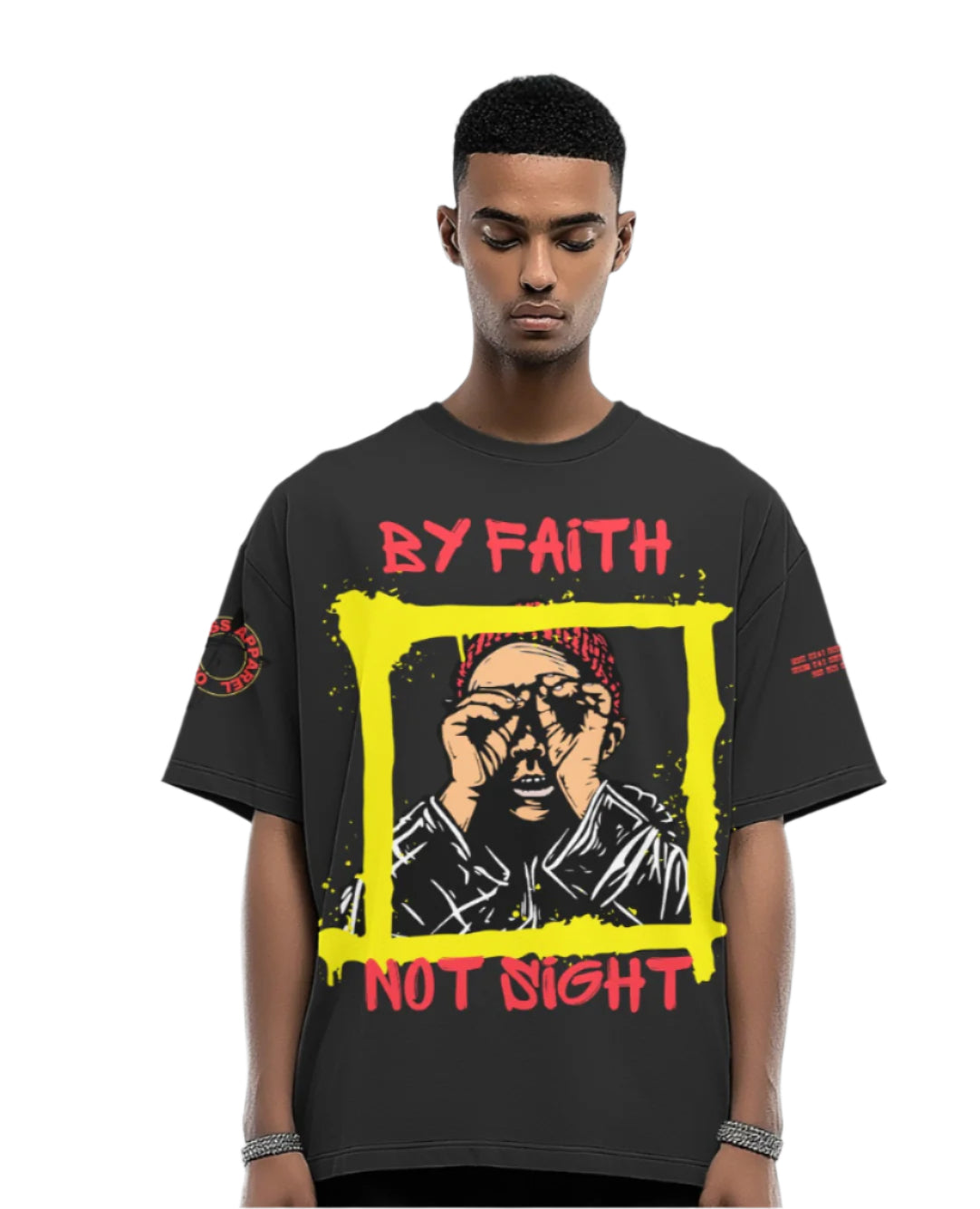 By Faith Not Sight/ Tie Dye Loose T-shirt